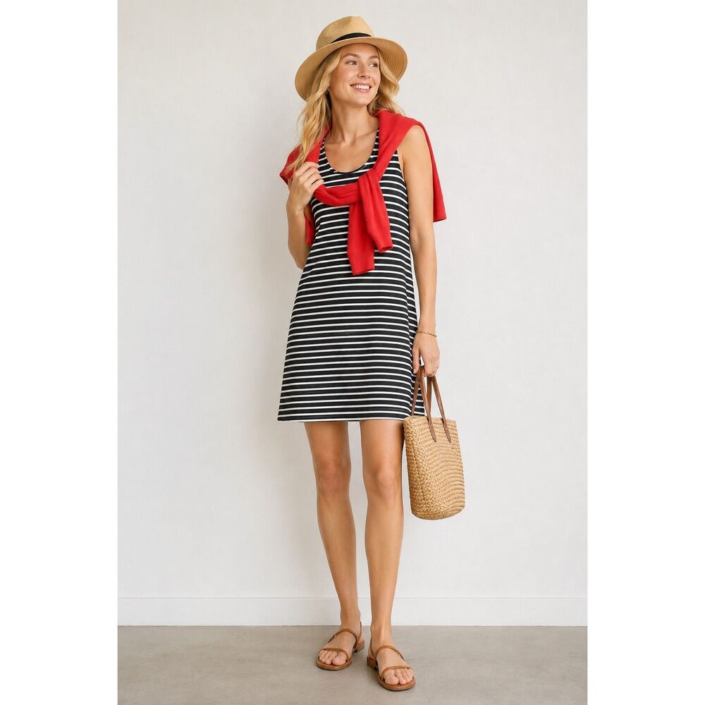 Madewell Effortless Striped Tank Dress Size S